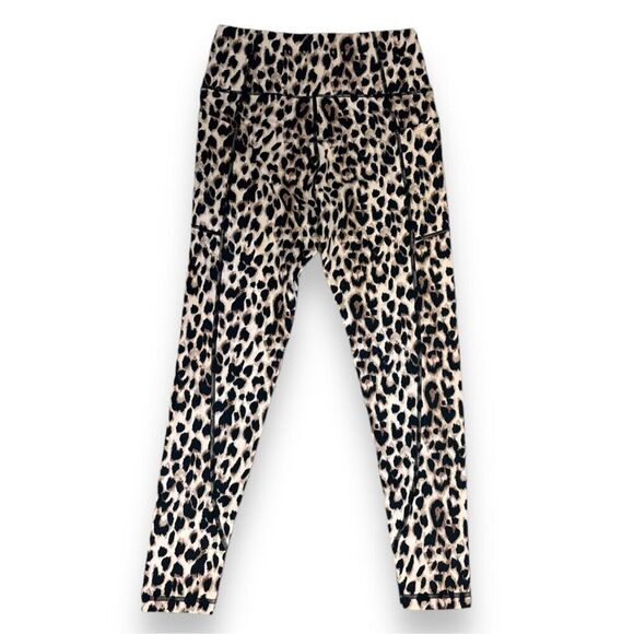 Victorias Secret Size 8 Leopard Moisture Wicking 4-Way Stretch Leggings … - Picture 4 of 5